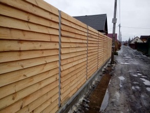 Деревянный забор елочка 150 метров фото в Балахне